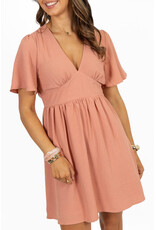 21Jewelz Kort basic jurkje - oud roze