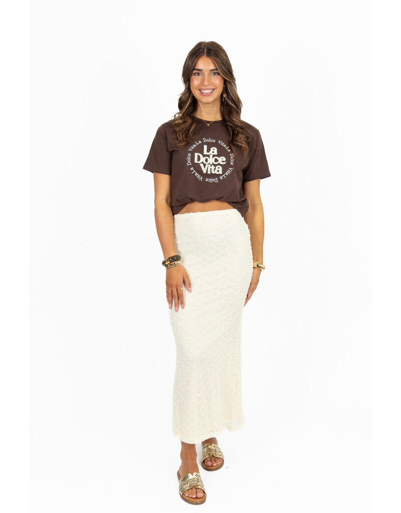 21Jewelz Aansluitende maxi rok - ecru