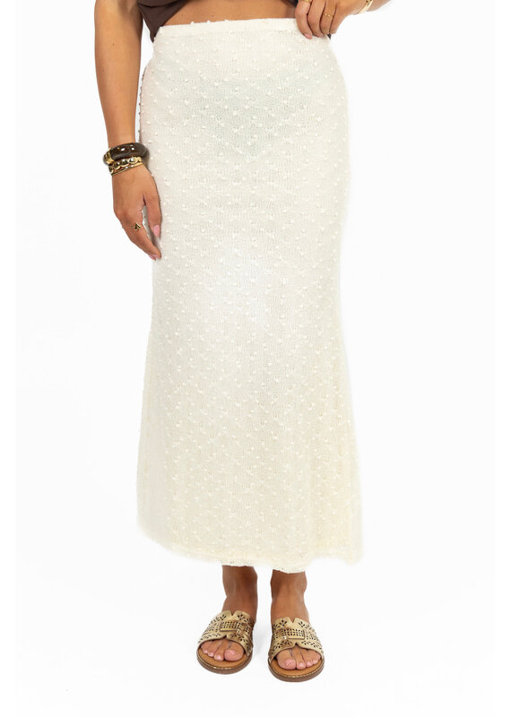 21Jewelz Aansluitende maxi rok - ecru