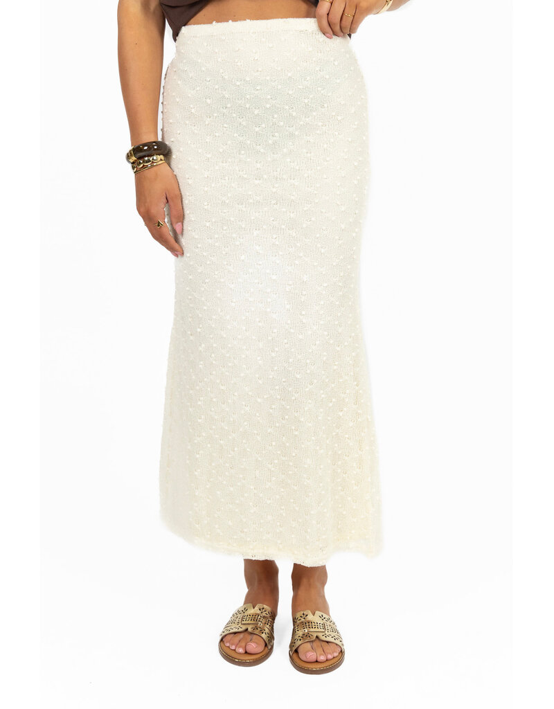 21Jewelz Aansluitende maxi rok - ecru