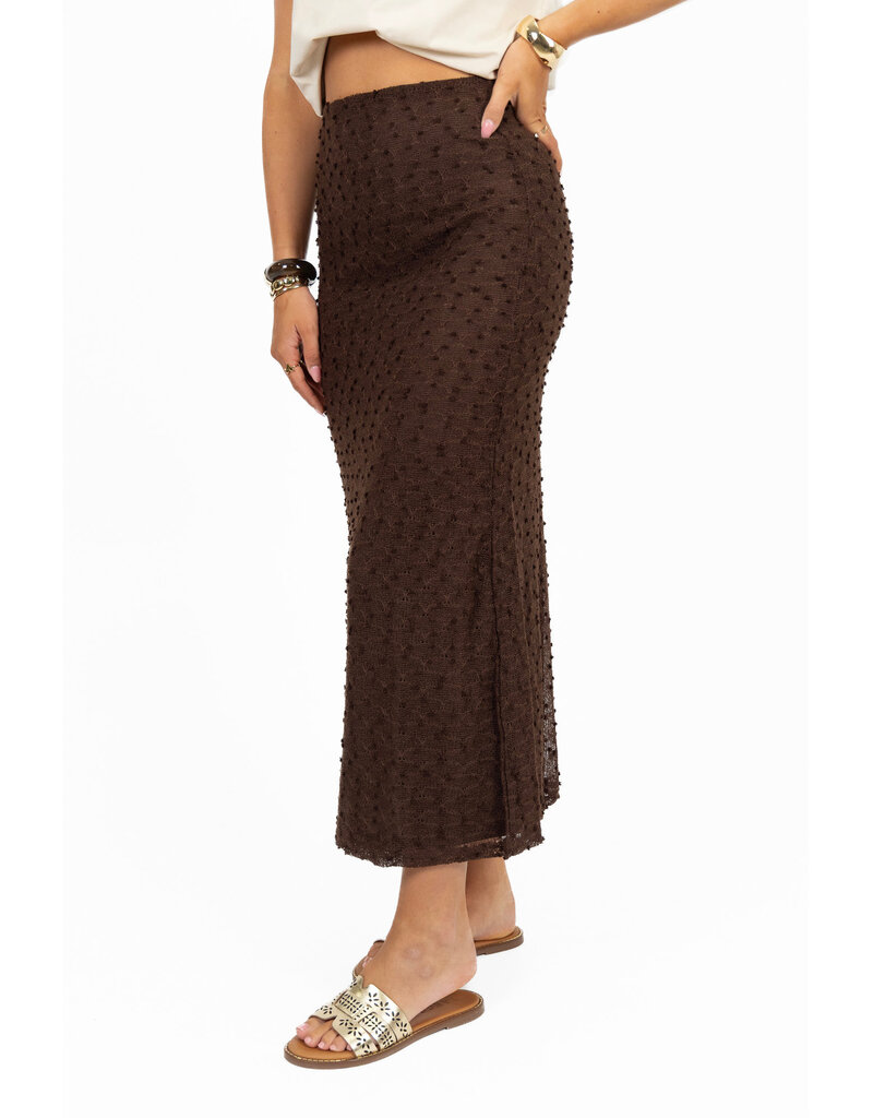 21Jewelz Aansluitende maxi rok - bruin