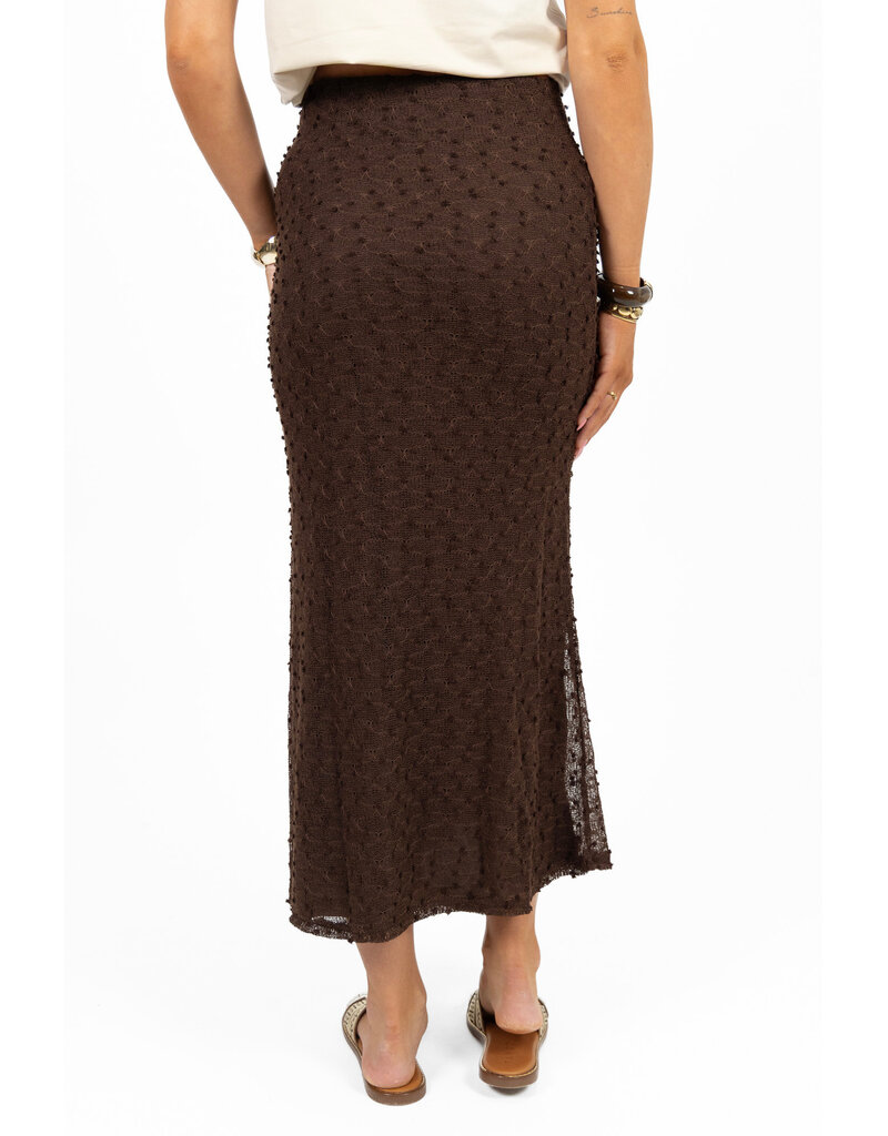 21Jewelz Aansluitende maxi rok - bruin