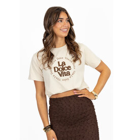 21Jewelz La dolce vita shirt - beige/bruin