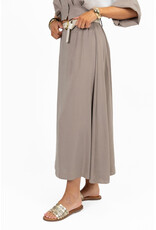 21Jewelz Lange rok met riem & elastiek - taupe