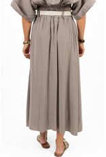 21Jewelz Lange rok met riem & elastiek - taupe