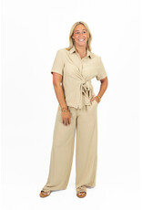 21Jewelz Losvallend blousje met strik - beige