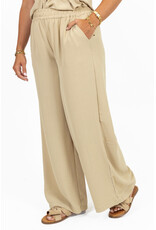 21Jewelz Losvallende pantalon met elastiek - beige