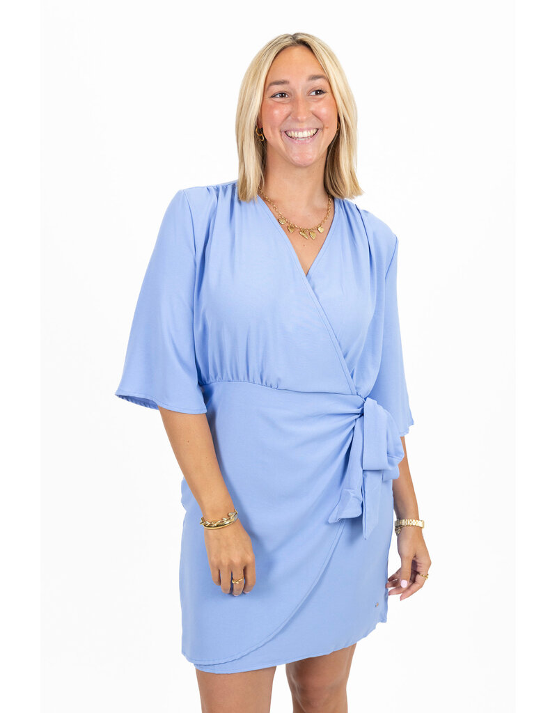 21Jewelz Jurkje met knoopdetail - blauw
