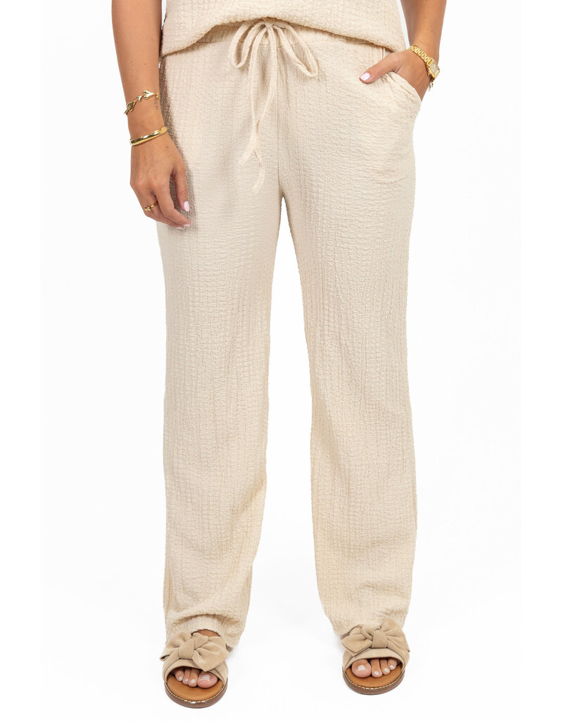 21Jewelz Losvallende co-ord set met pofmouwtjes - beige