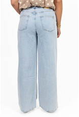 21Jewelz Wide leg jeans met lichte wassing - blauw