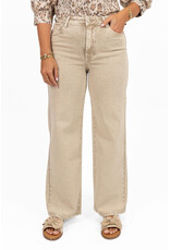 21Jewelz Washed wide leg jeans - beige