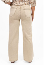 21Jewelz Washed wide leg jeans - beige