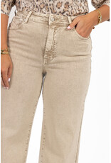 21Jewelz Washed wide leg jeans - beige