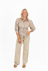 21Jewelz Panterprint blouse met korte mouwen