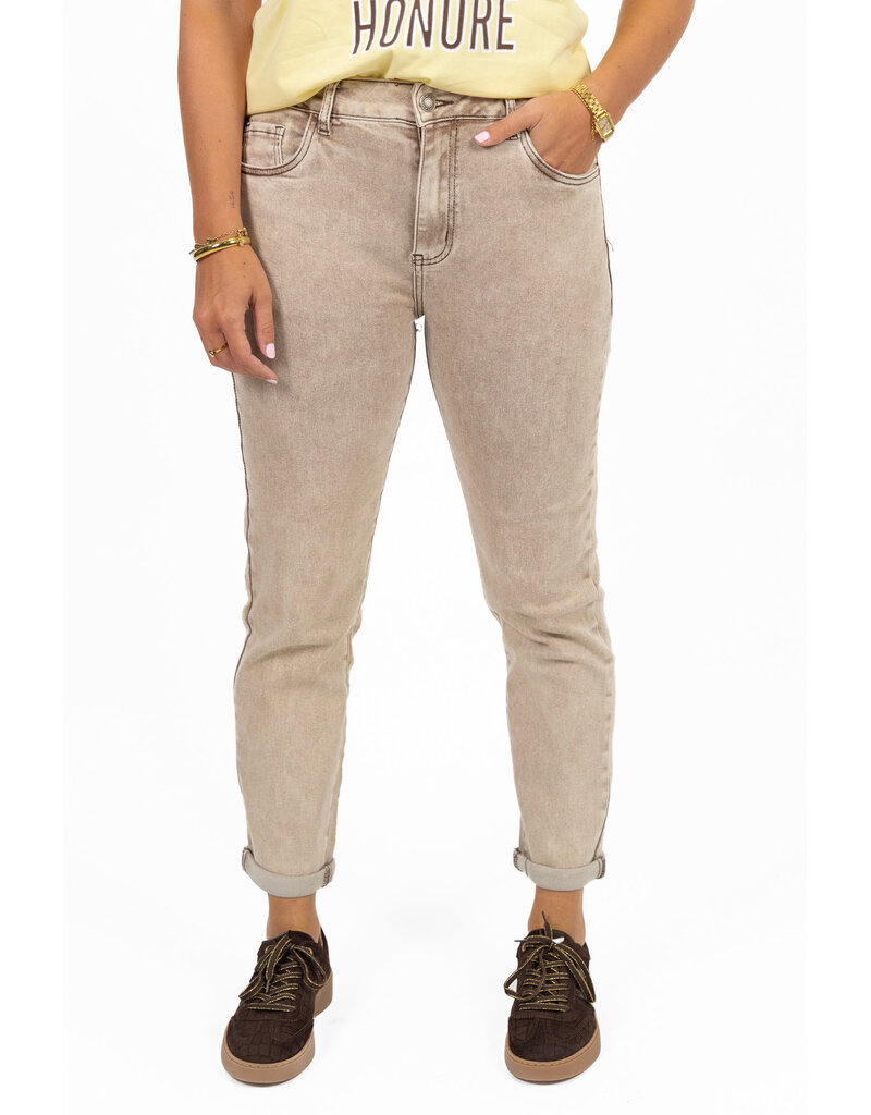 21Jewelz Washed mom jeans - beige