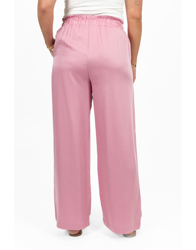 21Jewelz Losvallende pantalon met koordje - roze