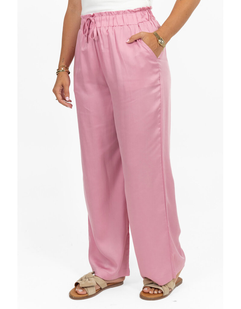 21Jewelz Losvallende pantalon met koordje - roze