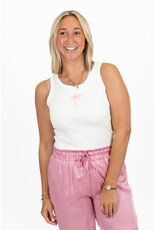 21Jewelz Witte top met palmboom detail