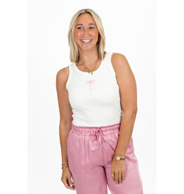 21Jewelz Witte top met palmboom detail