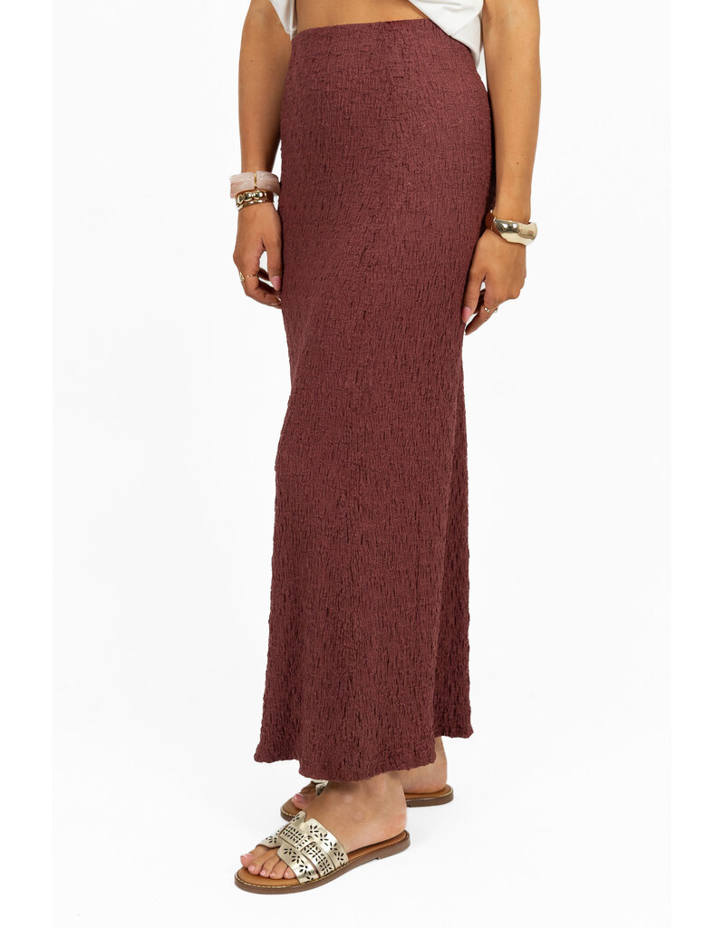 21Jewelz Slim fit maxi rok - bordeaux