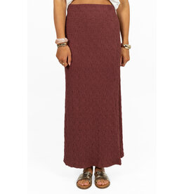 21Jewelz Slim fit maxi rok - bordeaux