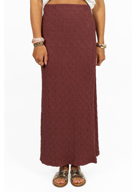 21Jewelz Slim fit maxi rok - bordeaux
