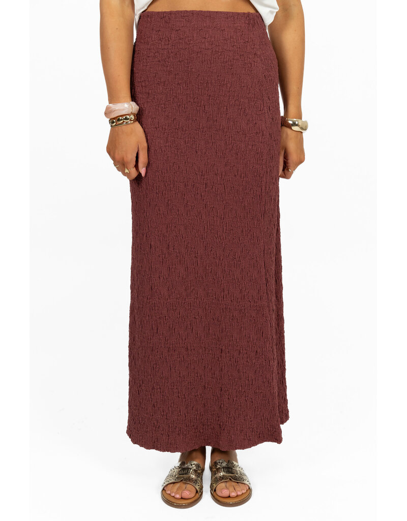21Jewelz Slim fit maxi rok - bordeaux