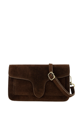 21Jewelz Suede handtasje - donkerbruin