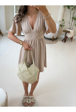 21Jewelz Kort basic jurkje - beige
