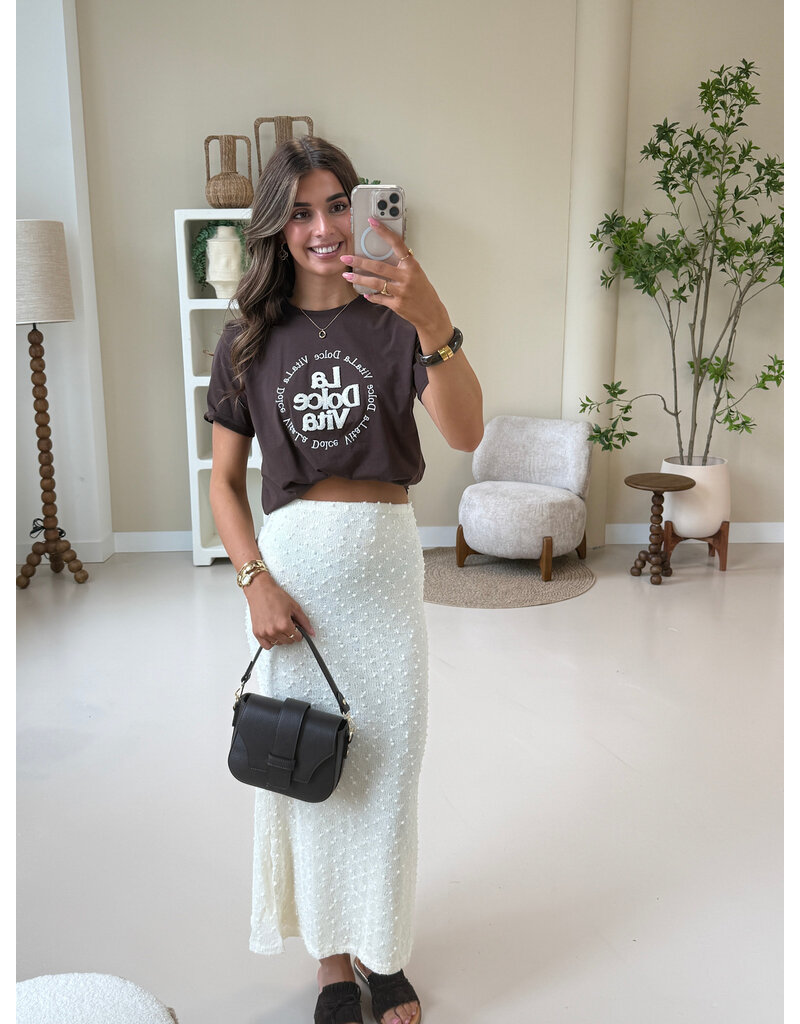21Jewelz Aansluitende maxi rok - ecru