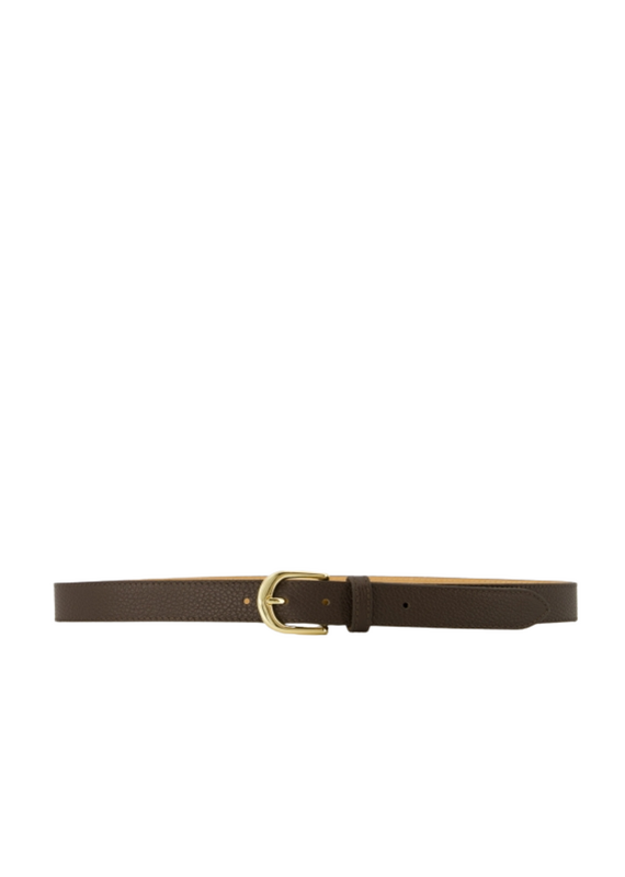 21Jewelz Smalle gold detailed riem - donkerbruin