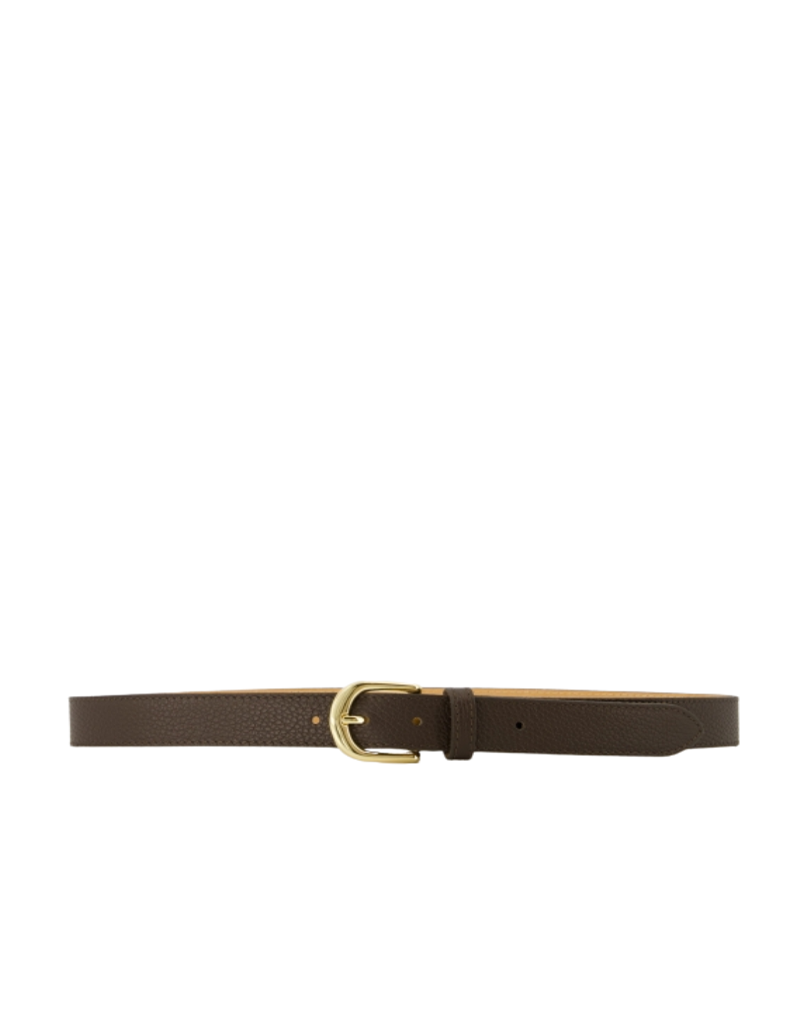 21Jewelz Smalle gold detailed riem - donkerbruin