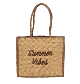 21Jewelz Rotan shopper "Summer Vibes" - bruin/camel