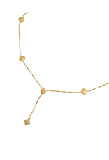 21Jewelz D&E | Lange ketting y-vorm met klavers - goud