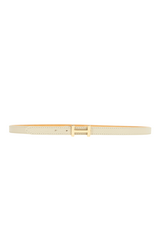 21Jewelz Smalle riem met goud detail - ecru