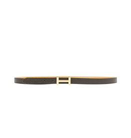 21Jewelz Smalle riem met goud detail - donkerbruin