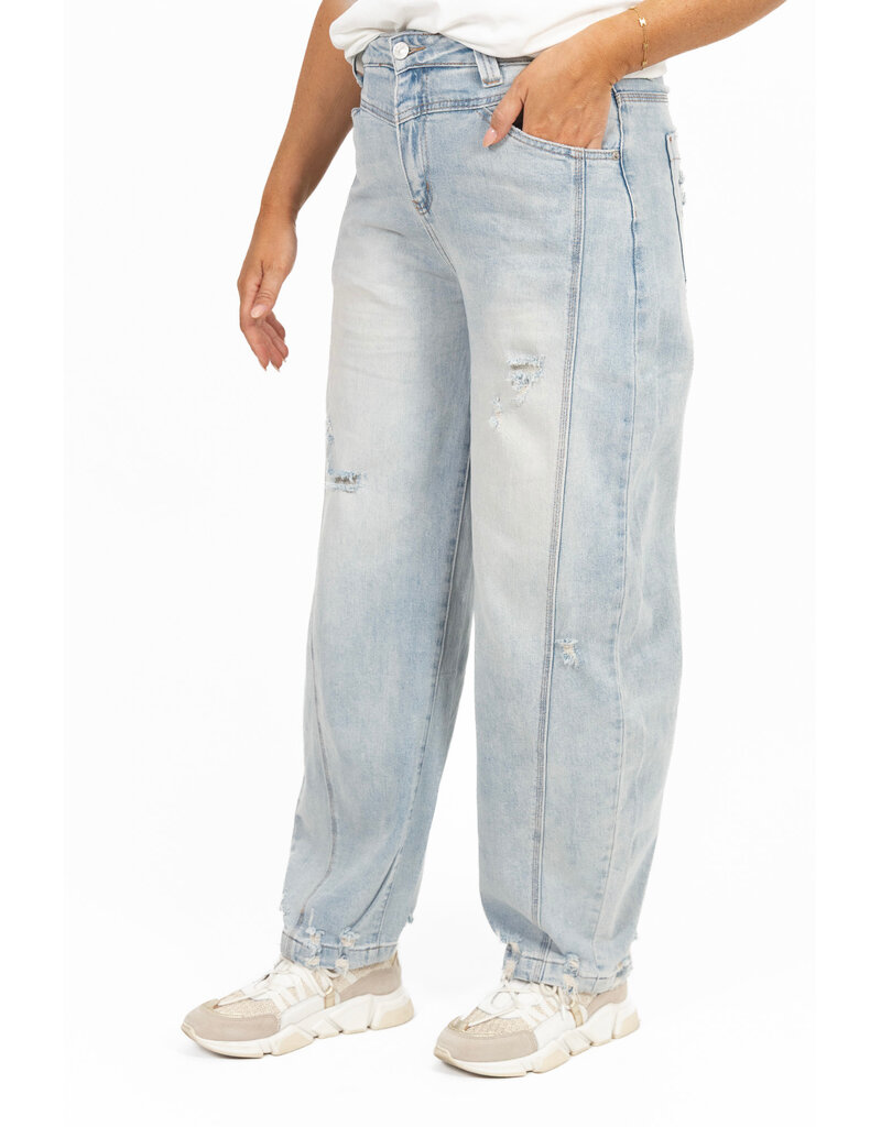 21Jewelz Destroyed balloon jeans