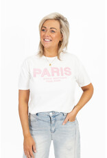 21Jewelz T-shirt Paris - wit/roze