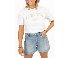 T-shirt Atelier - wit - 21Jewelz