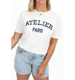 21Jewelz T-shirt Atelier - wit/donkerblauw