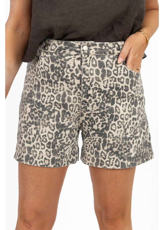 21Jewelz Jeans shortje - panterprint