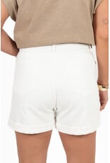 21Jewelz Jeans short met gouden knopen - ecru