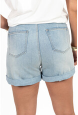 21Jewelz Jeans short met gouden knopen - blauw