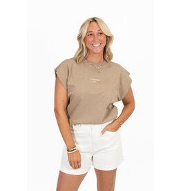 21Jewelz Mouwloze top Le Marais - taupe