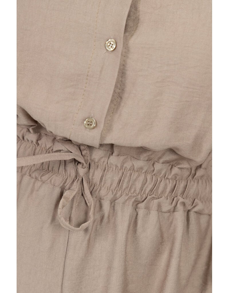 21Jewelz Effen playsuit met koordje - beige