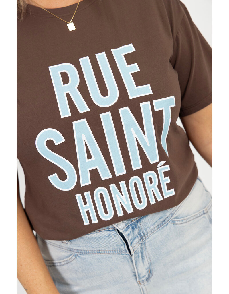 21Jewelz T-shirt ''Rue Saint Honoré '' - bruin