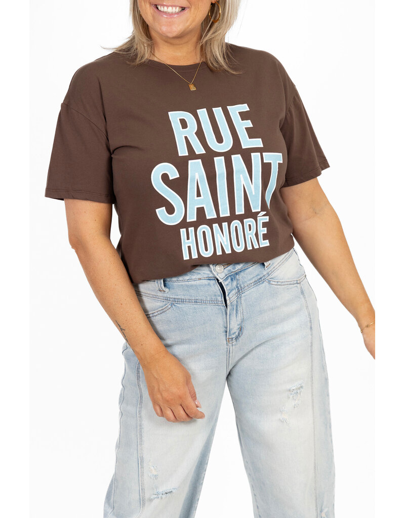 21Jewelz T-shirt ''Rue Saint Honoré '' - bruin