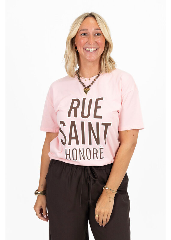 21Jewelz T-shirt ''Rue Saint Honoré '' - roze
