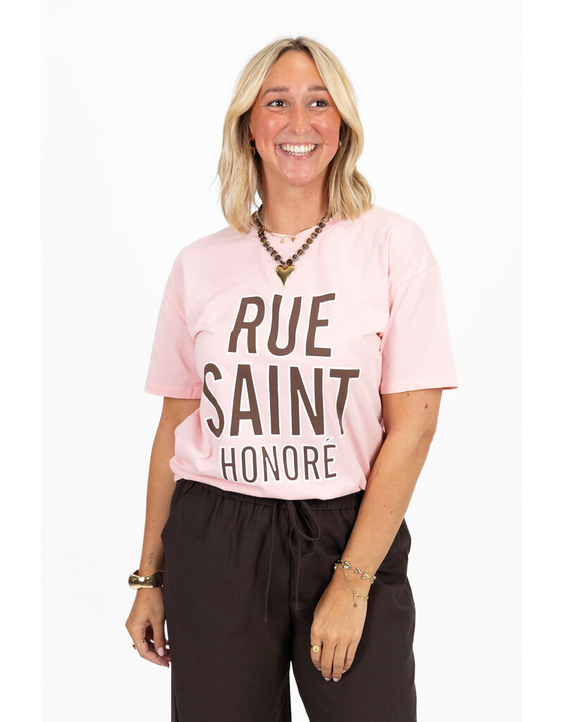 21Jewelz T-shirt ''Rue Saint Honoré '' - roze