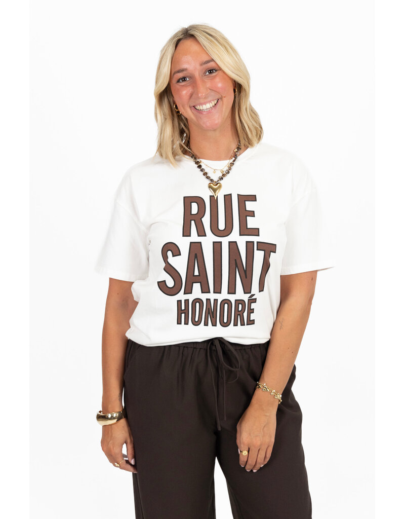 21Jewelz T-shirt ''Rue Saint Honoré '' - wit